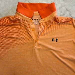 Orange under armour polo